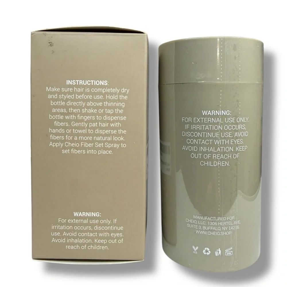 Cheio Thickening Hair Fibers Medium Brown Level 2  Covers‎ Spots in Seconds 30g